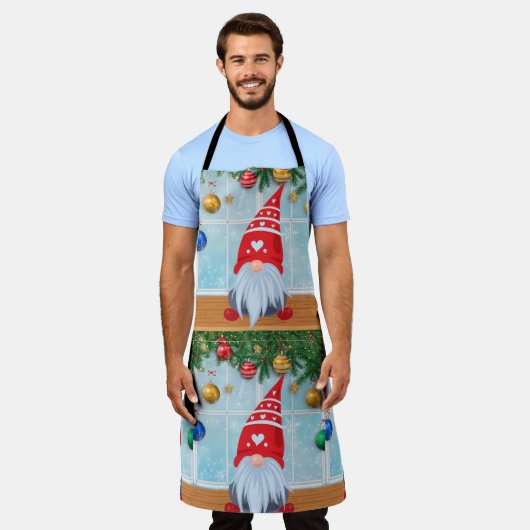 クリスマス エプロン (着用した状態)