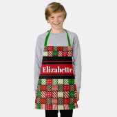 クリスマス エプロン (着用した状態)