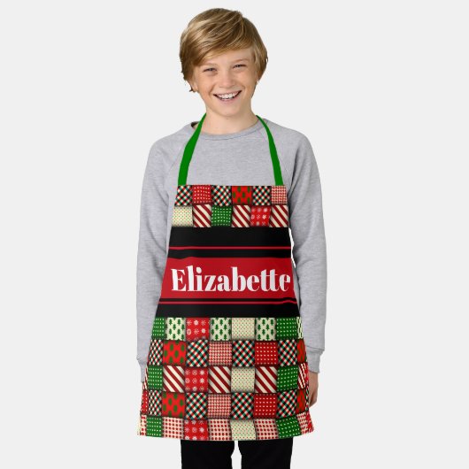 クリスマス エプロン (着用した状態)