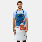 クリスマス エプロン (着用した状態)