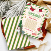 クリスマス エルフからのお別れの手紙 カード