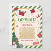 クリスマス エルフからのお別れの手紙 カード (正面)