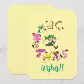 クリスマス＆エルフからのごあいさつ！ シーズンカード (正面/裏面)