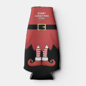 クリスマス エルフ ホリデー 赤 ボトルクーラー (正面)