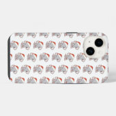 クリスマス エレファント iPhoneケース iPhone 14ケース (裏面横)