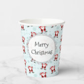 クリスマス エレメント サンタクロース 紙コップ (左)