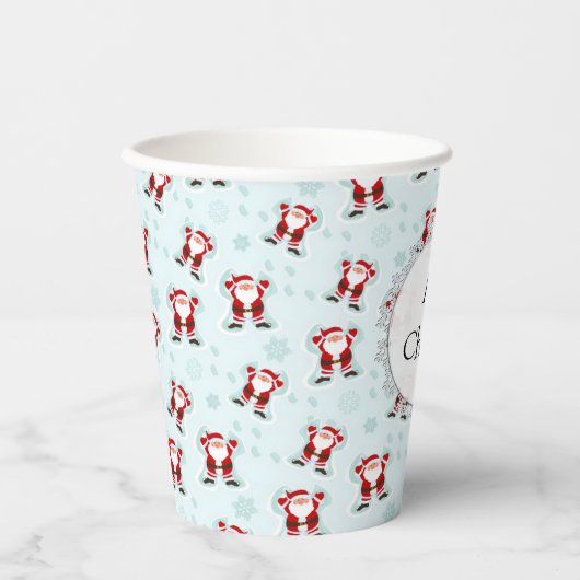 クリスマス エレメント サンタクロース 紙コップ (正面)