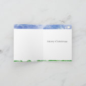 クリスマス・エンジェルとスター・ホリデー・グリーティング・カード カード (内部)