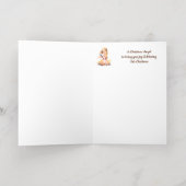 クリスマス・エンジェル賛美ズ 箔グリーティングカード (内側レイダウン)