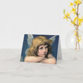 クリスマス・エンジェル カード (黄色い花)