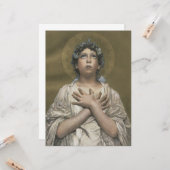 クリスマス・エンジェル カード (正面/裏面インサイチュ)