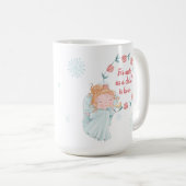 クリスマス・エンジェル・クリスチャン コーヒーマグカップ (正面右)
