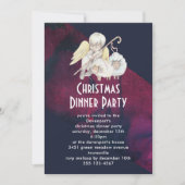 クリスマス・エンジェル・シェパードとラブス・ディナーパーティー 招待状 (正面)