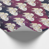 クリスマス・エンジェル・シェパードと羊の模様 ラッピングペーパー (コーナー)