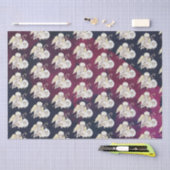 クリスマス・エンジェル・シェパードと羊の模様 薄葉紙 (クラフト)