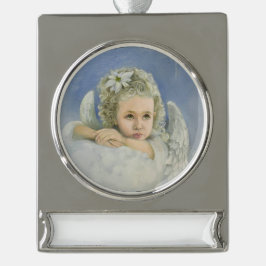 クリスマス・エンジェル シルバープレートバナーオーナメント
