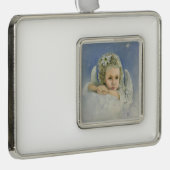 クリスマス・エンジェル シルバープレートフレームオーナメント (右)