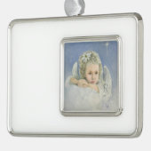 クリスマス・エンジェル シルバープレートフレームオーナメント (左)