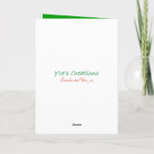 クリスマス・エンジェル シーズンカード (裏面)