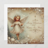 クリスマス・エンジェル シーズンカード (正面/裏面)