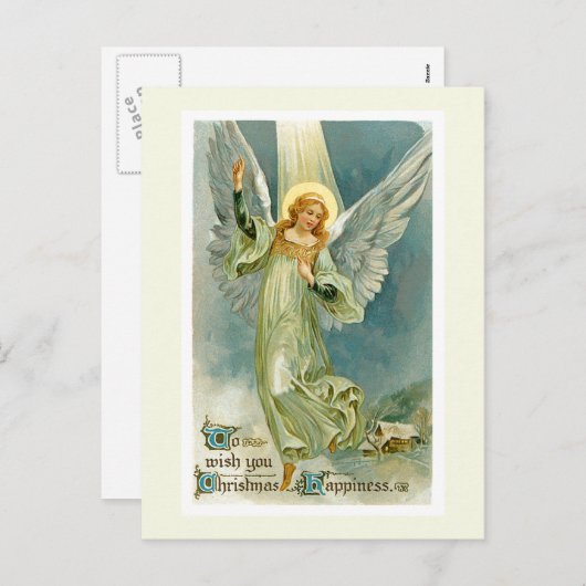 クリスマス・エンジェル シーズンポストカード (正面/裏面)