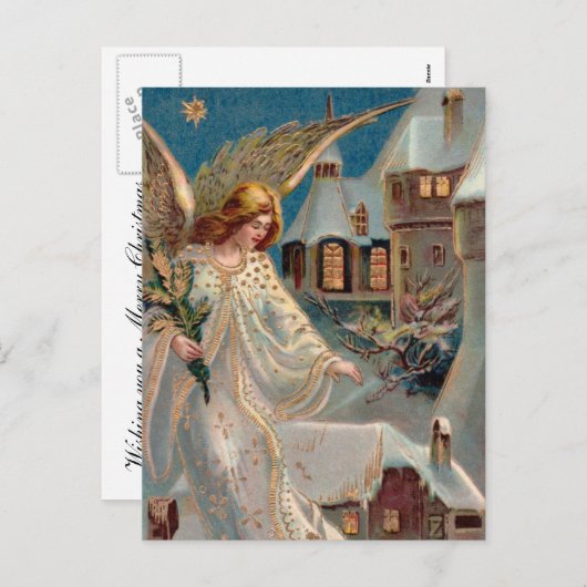 クリスマス・エンジェル シーズンポストカード (正面/裏面)