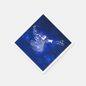 クリスマス・エンジェル スタンダードカクテルナプキン (角)