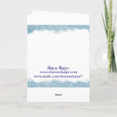 クリスマス・エンジェル&スノーフレークズバイシャロンシャープ シーズンカード (裏面)