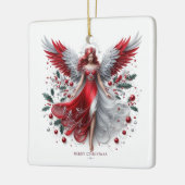クリスマス・エンジェル セラミックオーナメント (左)