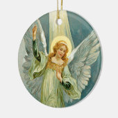 クリスマス・エンジェル セラミックオーナメント (左)