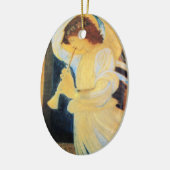 クリスマス・エンジェル セラミックオーナメント (左)