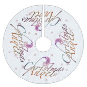 クリスマス・エンジェル ブラッシュドポリエステルツリースカート (正面)