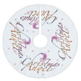 クリスマス・エンジェル ブラッシュドポリエステルツリースカート