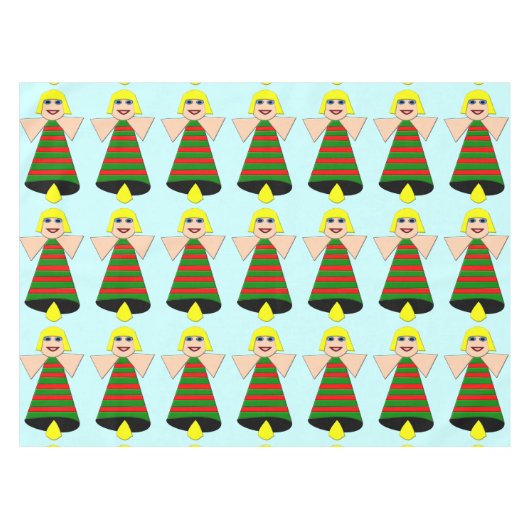 クリスマス エンジェル ベル テーブルクロス (正面(横))