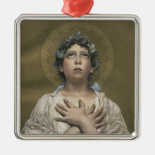 クリスマス・エンジェル メタルオーナメント (正面)