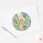 クリスマス・エンジェル ラウンドシール (封筒)