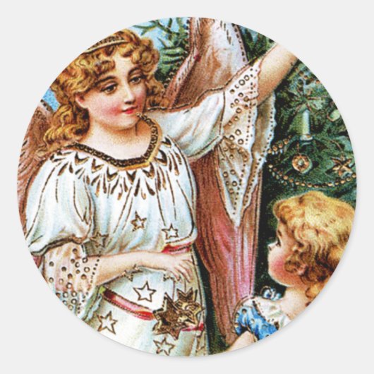 クリスマス・エンジェル ラウンドシール (正面)