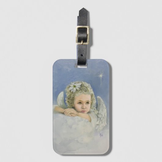 クリスマス・エンジェル ラゲッジタグ (正面縦)