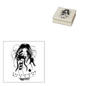 クリスマス・エンジェル ラバースタンプ (押印)