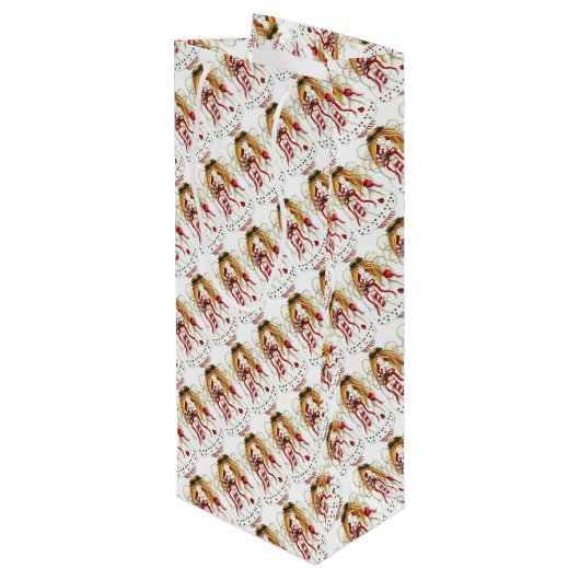 クリスマス・エンジェル ワインギフトバッグ (裏面アングル)