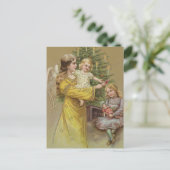 クリスマス・エンジェル | ヴィンテージ休日 ポストカード (スタンド正面)