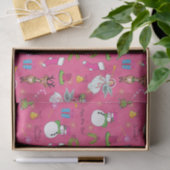 クリスマス・エンジェル、鹿と雪だるま 薄葉紙 (ギフト)