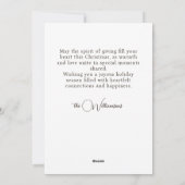 クリスマス・オッター一家 シーズンカード (裏面)