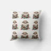 クリスマス・オッター クッション (裏面)