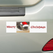 クリスマス・オッター バンパーステッカー (車上)