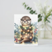 クリスマス・オッター ポストカード (スタンド正面)