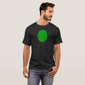 クリスマス オブジェメインカラー緑 楕円形 Tシャツ (正面フル)