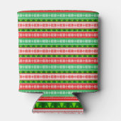 クリスマス オブジェ デザイン 赤 白 緑 缶クーラー (裏面)