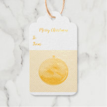 クリスマス オブジェ フォイル ギフトタグ