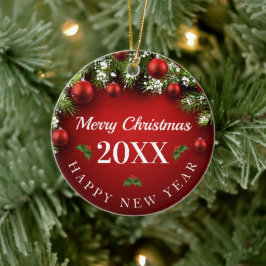 クリスマス オブジェ 20xx セラミックオーナメント